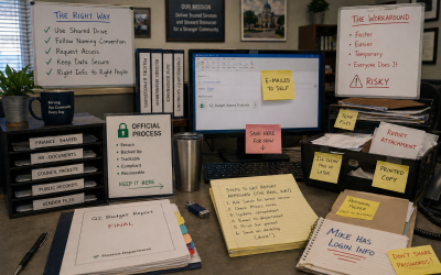 How Everyday Employee Workarounds Quietly Create Municipal Cyber Risk