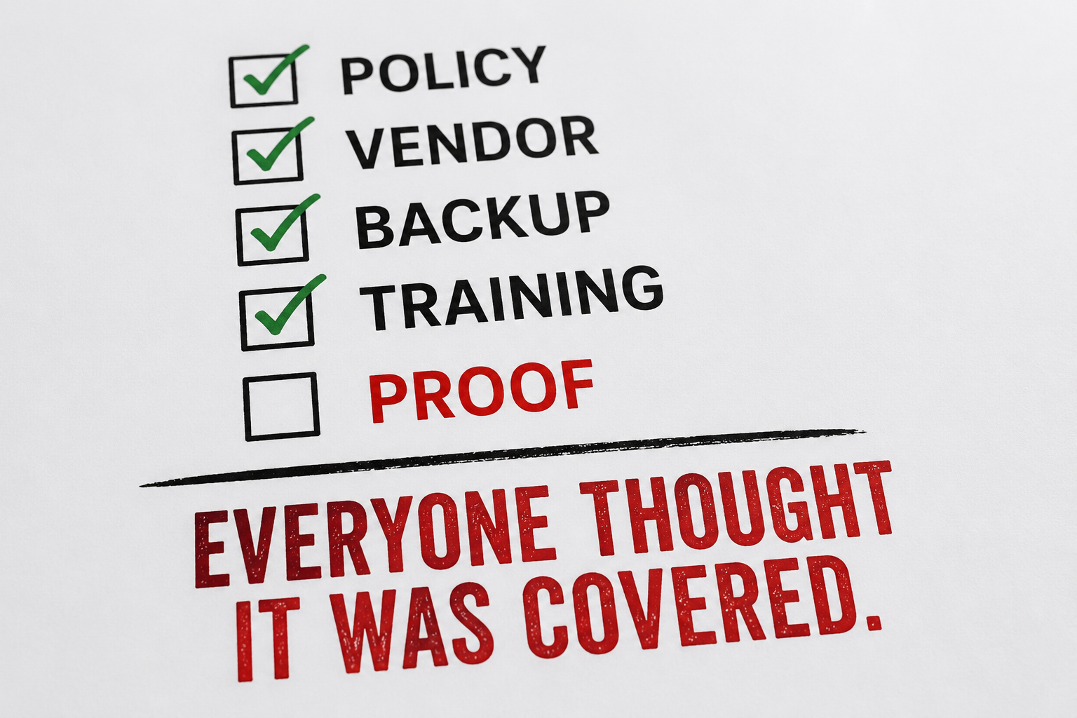 Everyone Thought It Was Covered. Then Someone Asked for Proof.