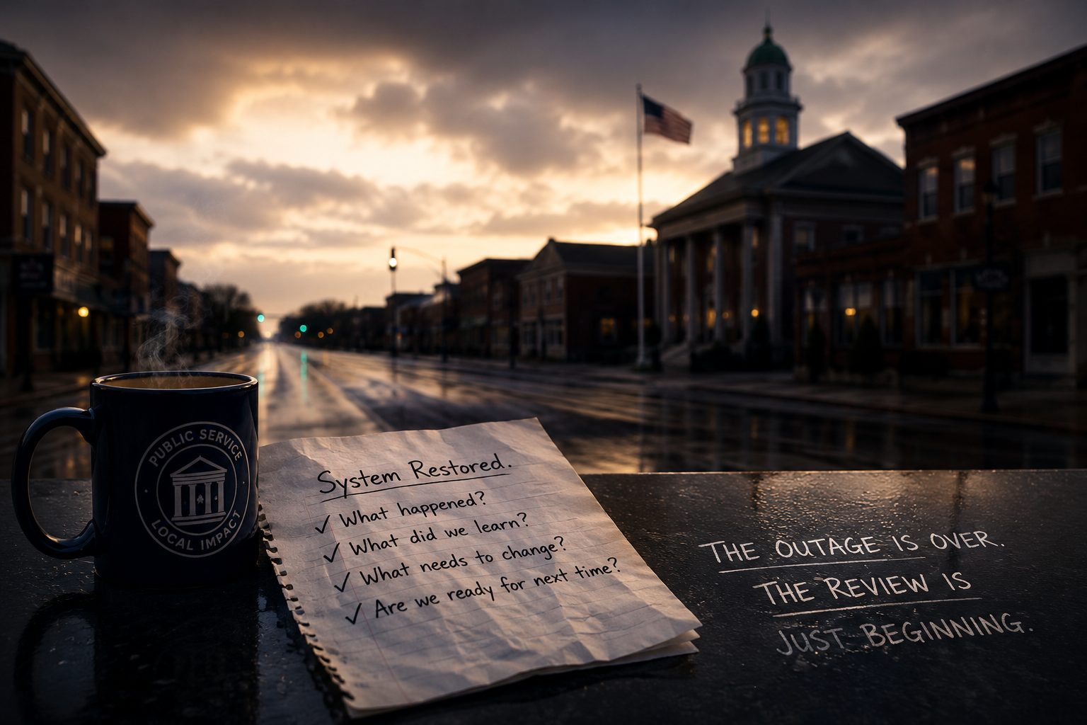 After the Outage: What Local Governments Should Review Before Moving On